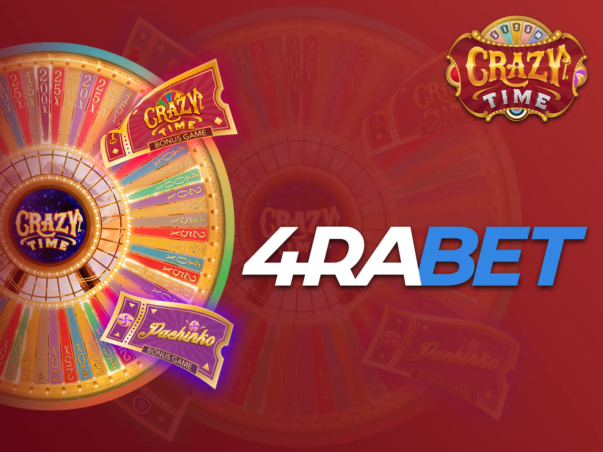 4Rabet casino offers you to play Crazy Time game.