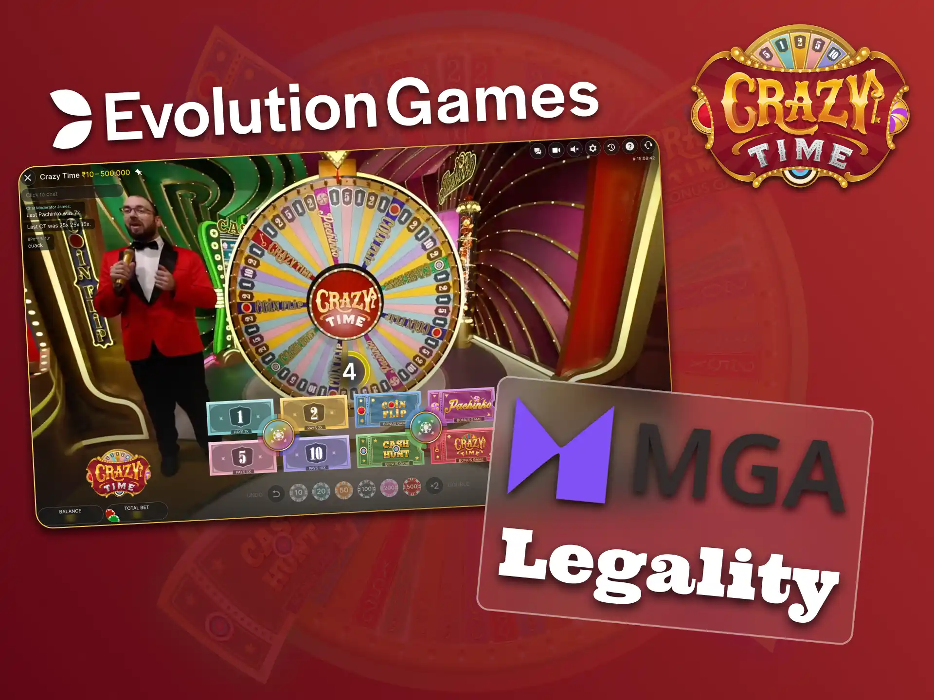Crazy Time can be played legally by Indian players.