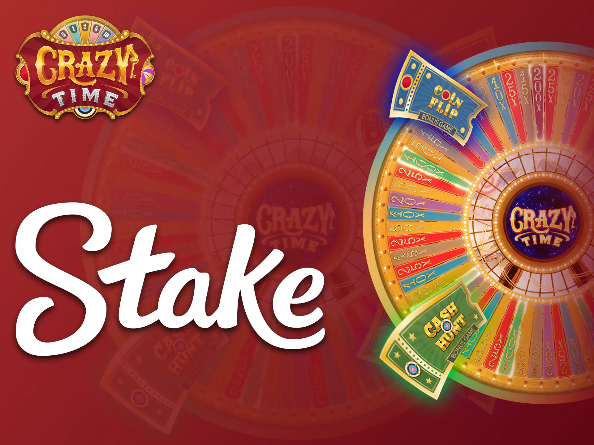 You can enjoy Crazy Time at Stake casino platform.